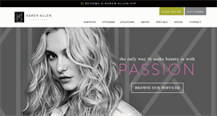 Desktop Screenshot of karenallensalon.com